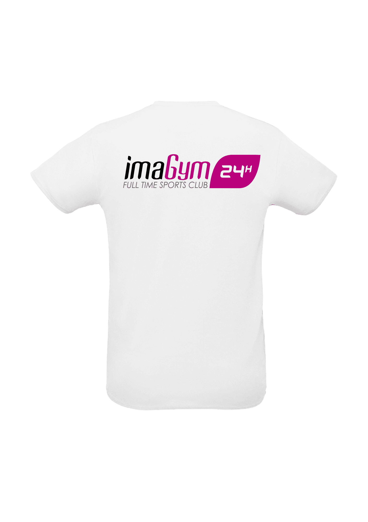 Camiseta técnica blanca unisexo 130g 018 IMAGYM - IMA18-T-SHIRTSPORTBLANCDOS