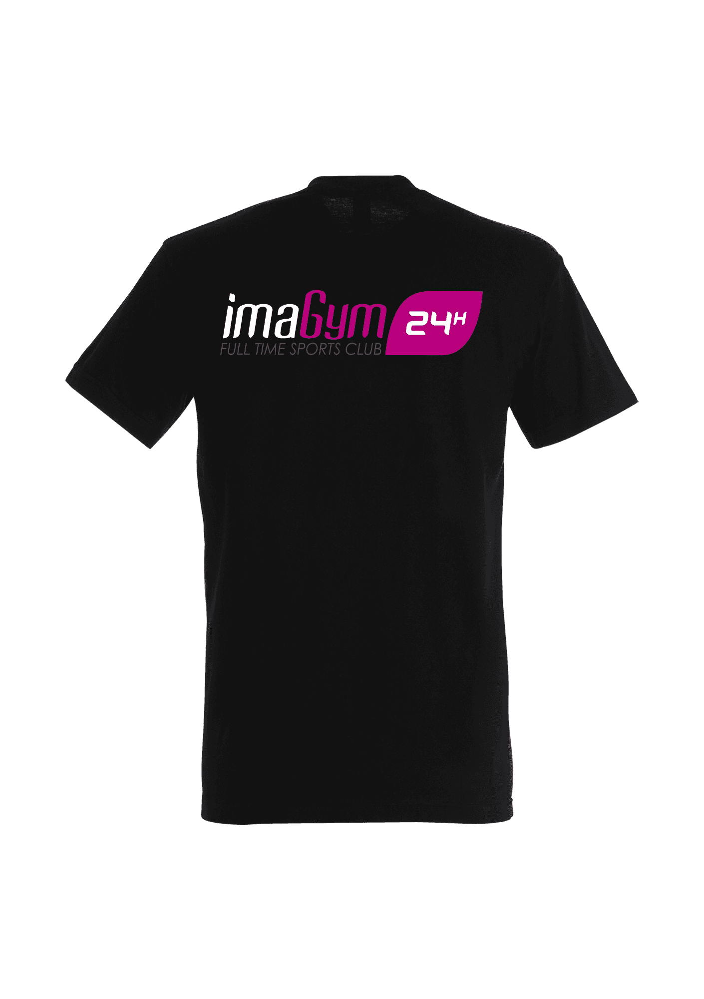 Camiseta negra para hombre 190g 019 IMAGYM - IMA19-IMPERIALNOIRDOS