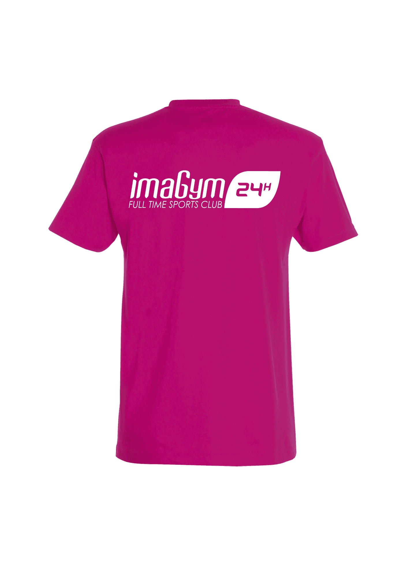 Camiseta rosa para hombre 190g 021 IMAGYM - IMA21-IMPERIALROSEFONCEDOS