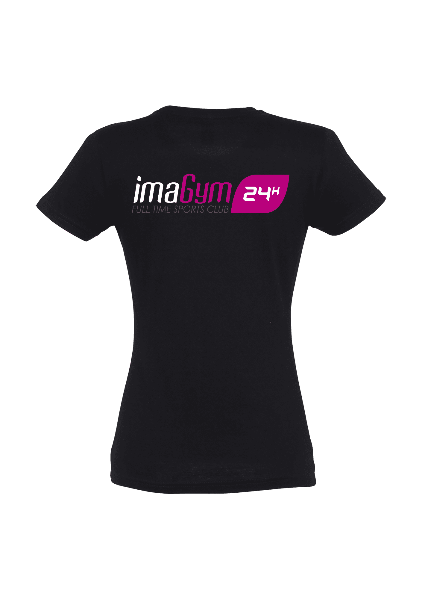 Camiseta negra para mujer 190g 022 IMAGYM - IMA22-IMPERIALFEMMENOIRDOS