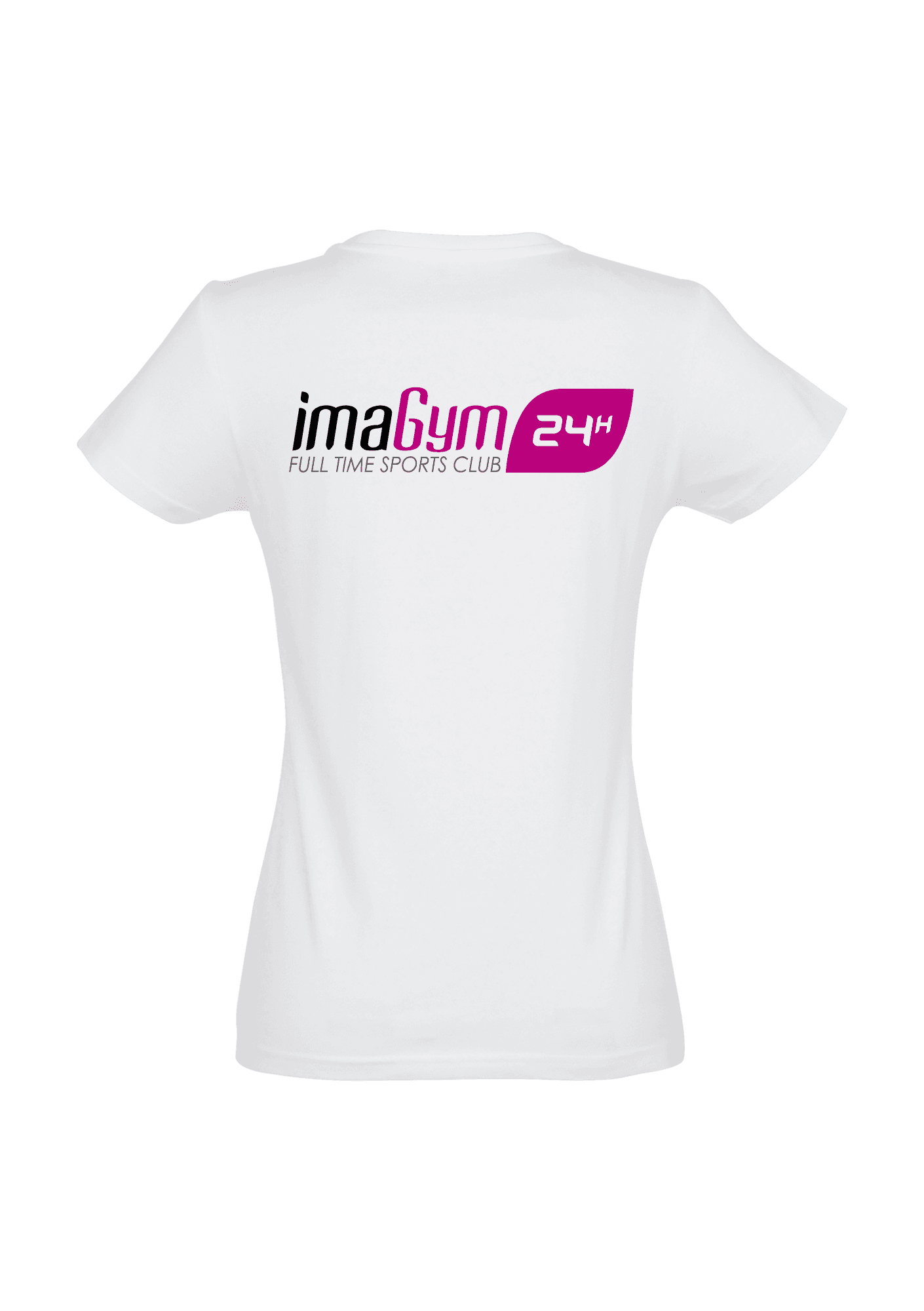 Camiseta blanca para mujer 190g 023 IMAGYM - IMA23-IMPERIALFEMMEBLANCDOS